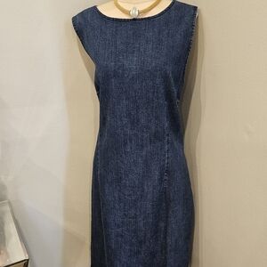 METROSTYLE METROBLUES DENIM SHEATH DRESS